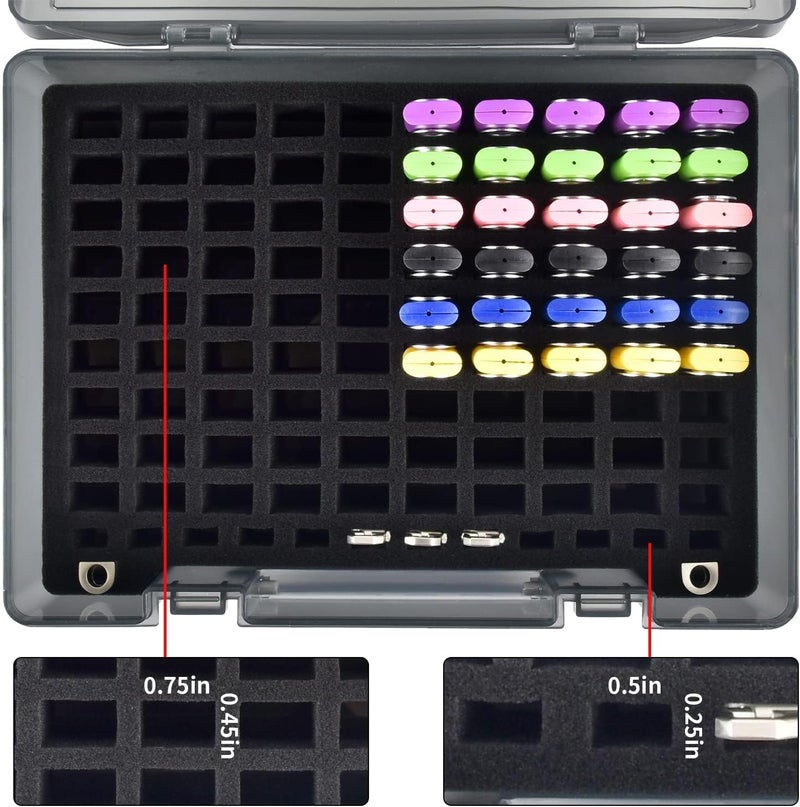 FULLCASE Flash Drive Case USB Memory Stick SD Card Storage Organizer- Holds 104pcs Thumb Drives Electronic Accessories Holder for Sandisk for Samsung for Inland for PNY for Netac (Gray) - Image 2